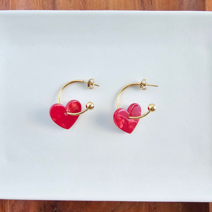 Sweetheart Hoops - Red
