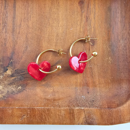 Sweetheart Hoops - Red