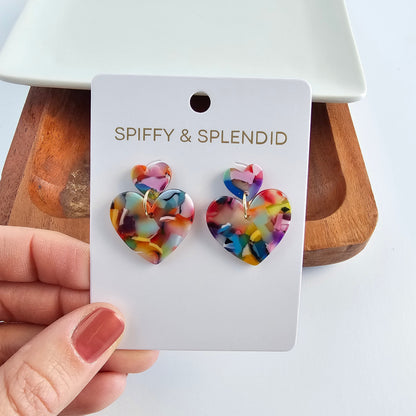 Darling Heart Earrings - Fiesta