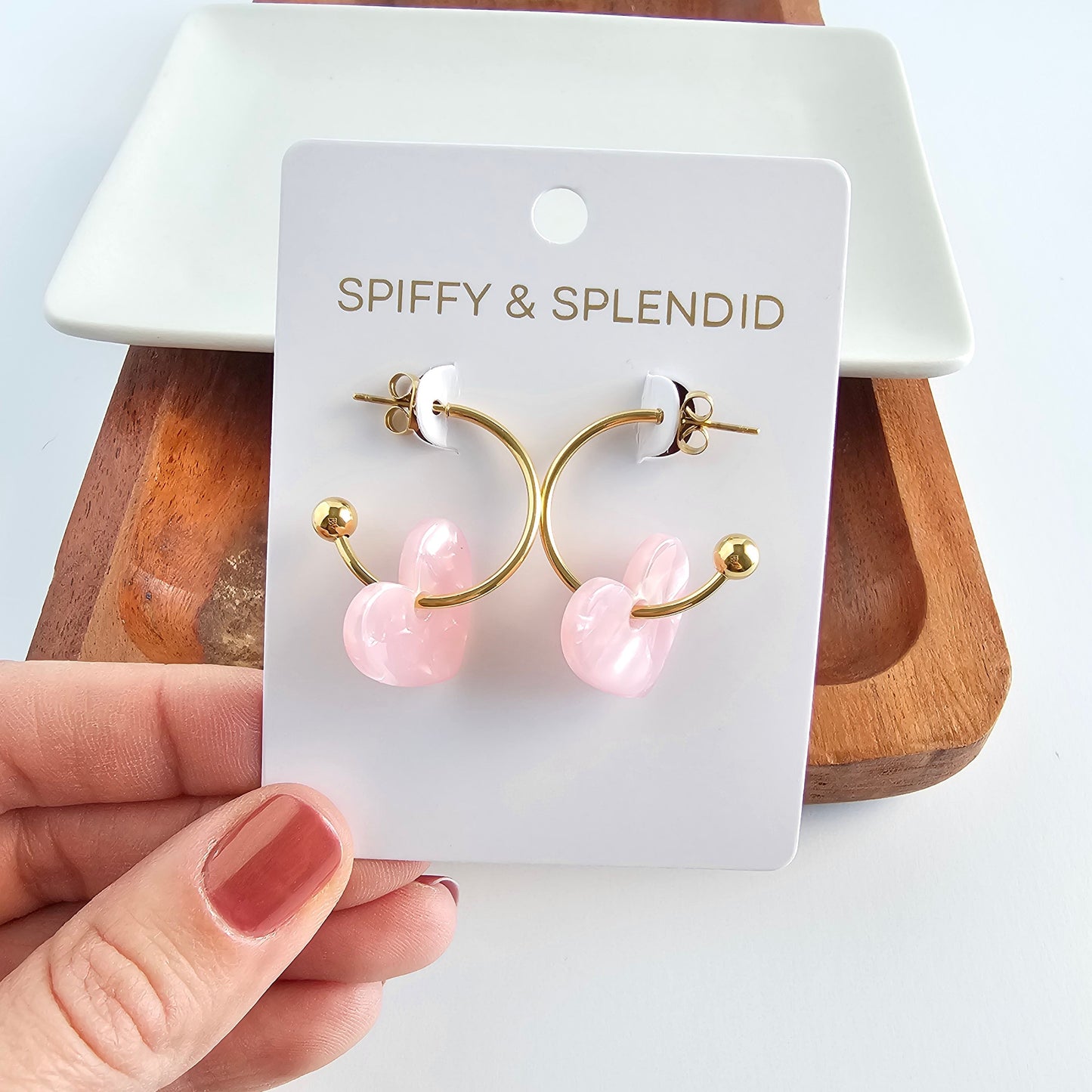 Sweetheart Hoops - Pink