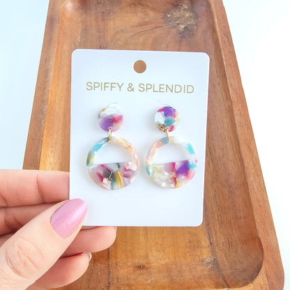 Lettie Earrings - Mosaic