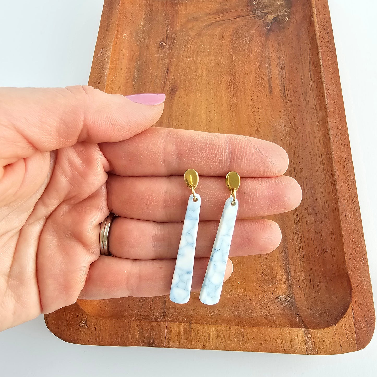 Blair Earrings - Saltwater Blue