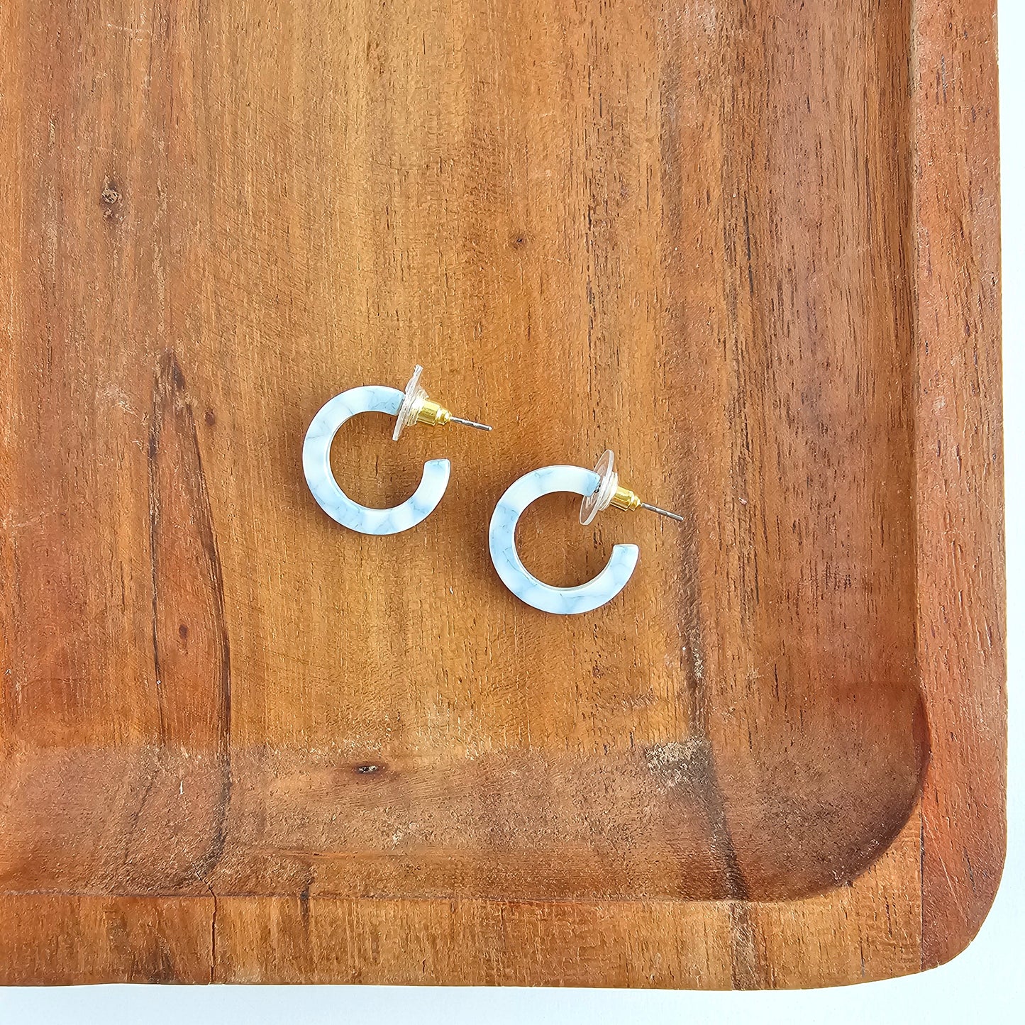 Micro Cam Mini Hoops - Saltwater Blue