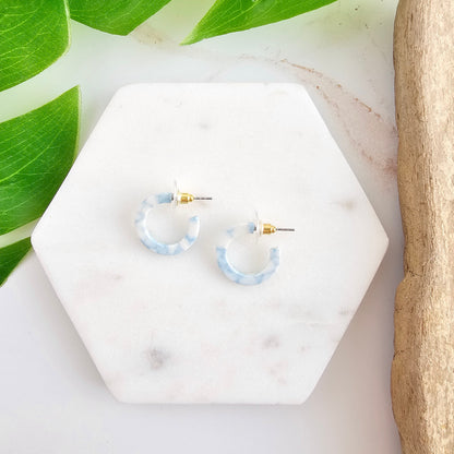 Micro Cam Mini Hoops - Saltwater Blue