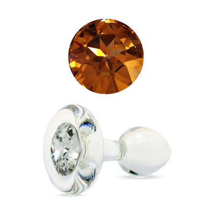 Classic Small Bulb - Short Stem Plug with Crystal Base