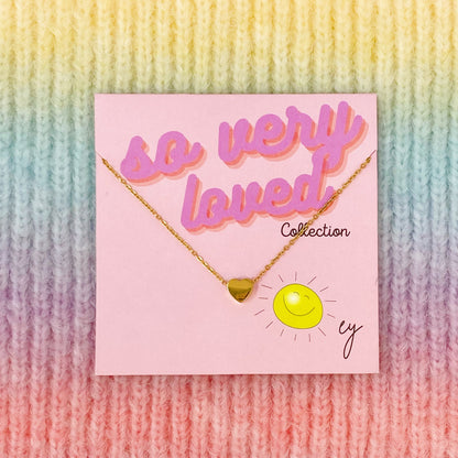 So Very Loved Heart Necklace – Waterproof Gold Chain