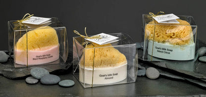 Goat Milk Soap with a Natural Sea Sponge