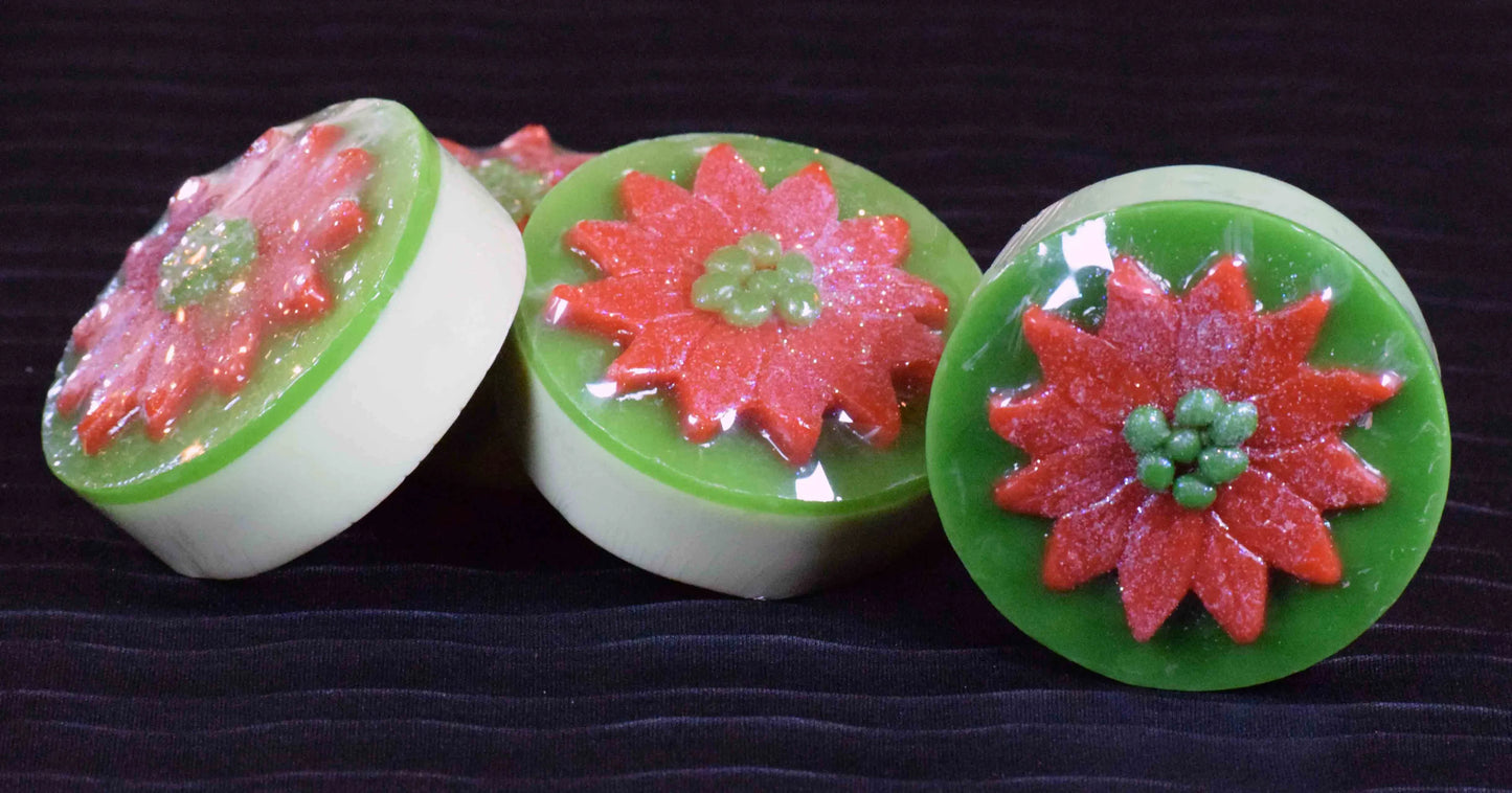 Poinsettia Soaps