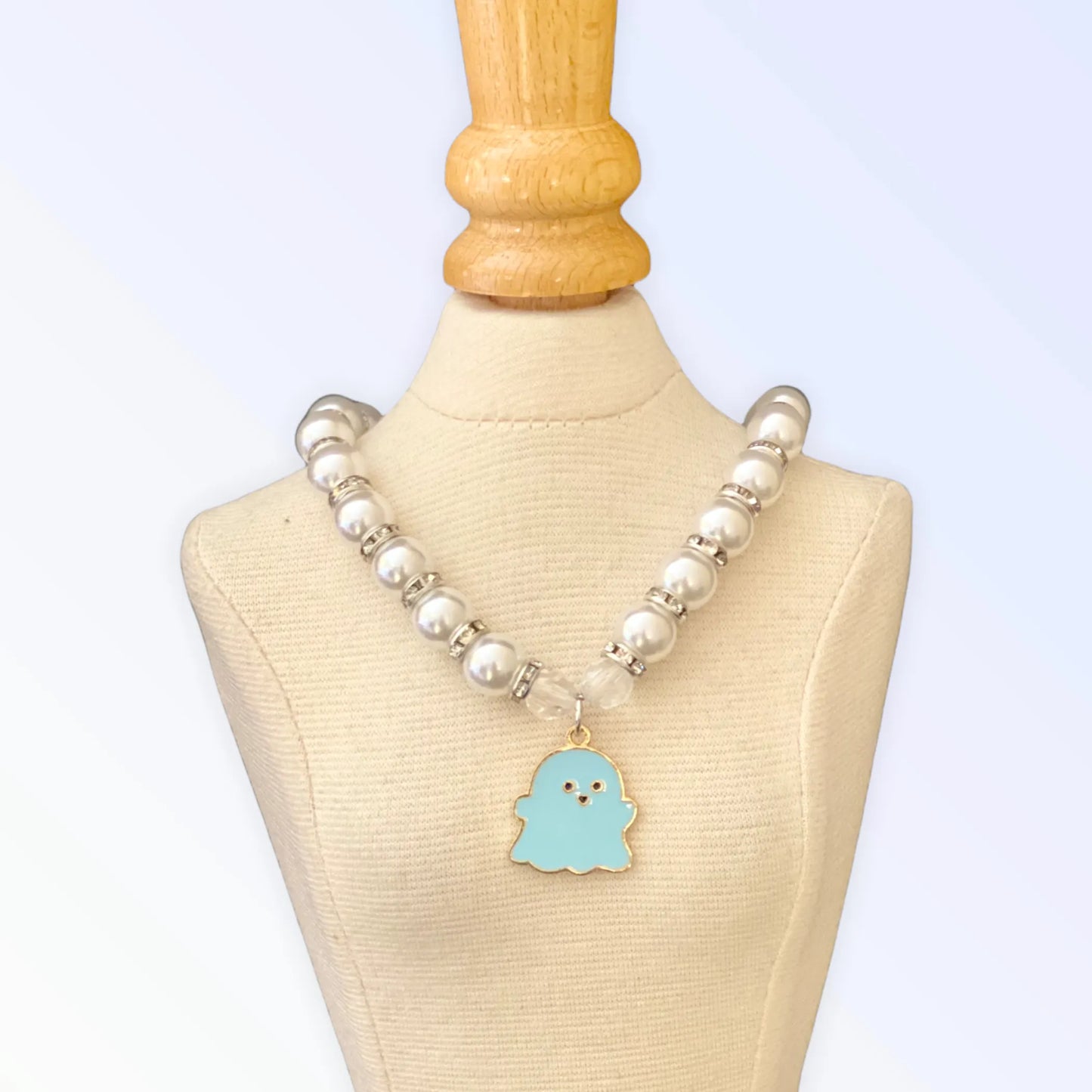 My Fa-BOO-Lous Pearl Ghost Necklace