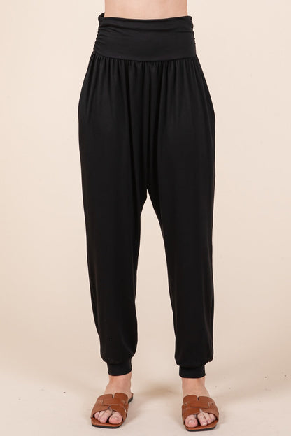 Harem Jogger Pants with Side Pockets