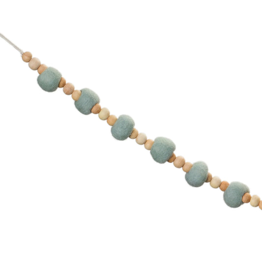 Wood Beaded String Garland  - Pack Of: Set of 2 | Materials: Wood | DÃƒÂ©cor  style: Modern
