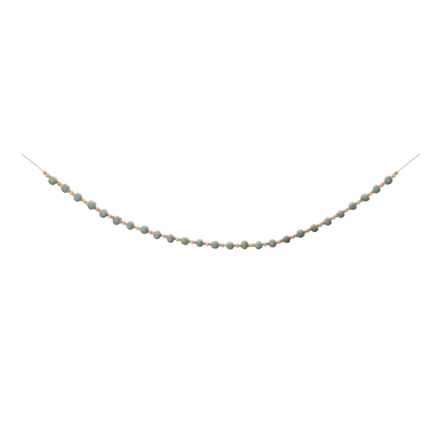 Wood Beaded String Garland  - Pack Of: Set of 2 | Materials: Wood | DÃƒÂ©cor  style: Modern