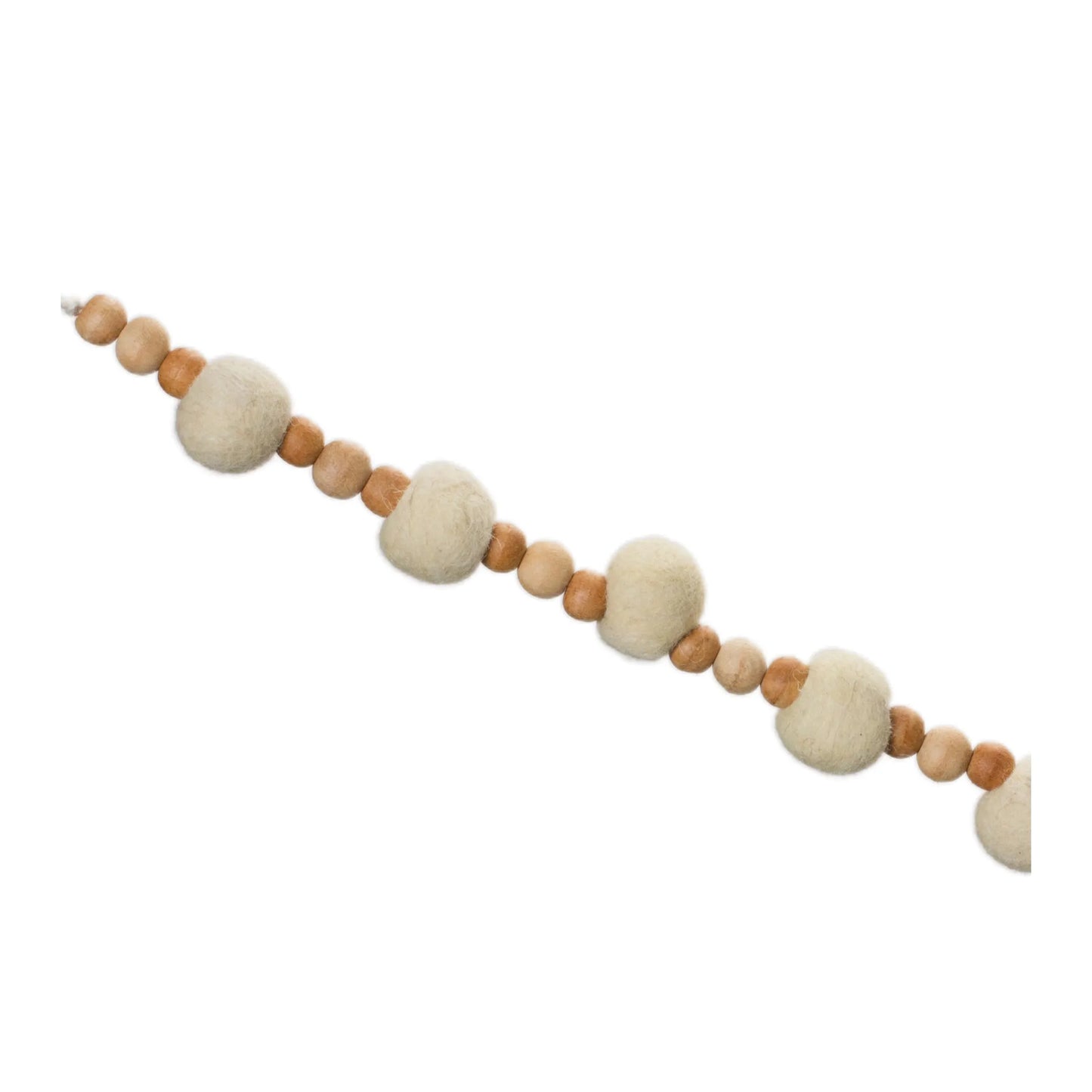 Wood Beaded String Garland  - Pack Of: Set of 2 | Materials: Wood | DÃƒÂ©cor  style: Modern