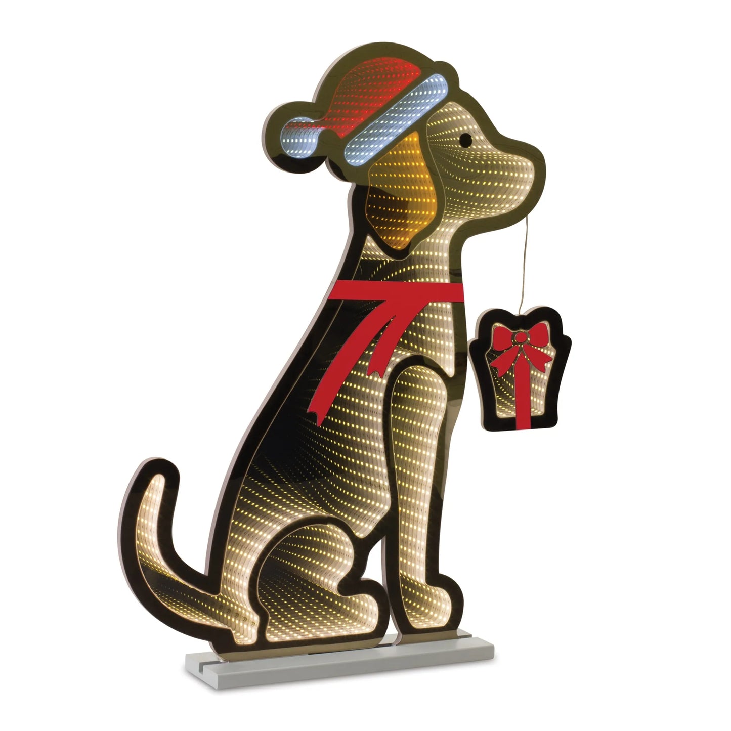 Santa Dog Infinity Light Display