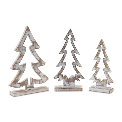 Wood Pine Tree Outline