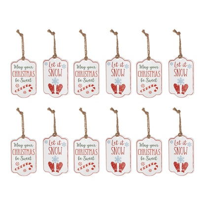 Holiday Sentiment Tag Ornament