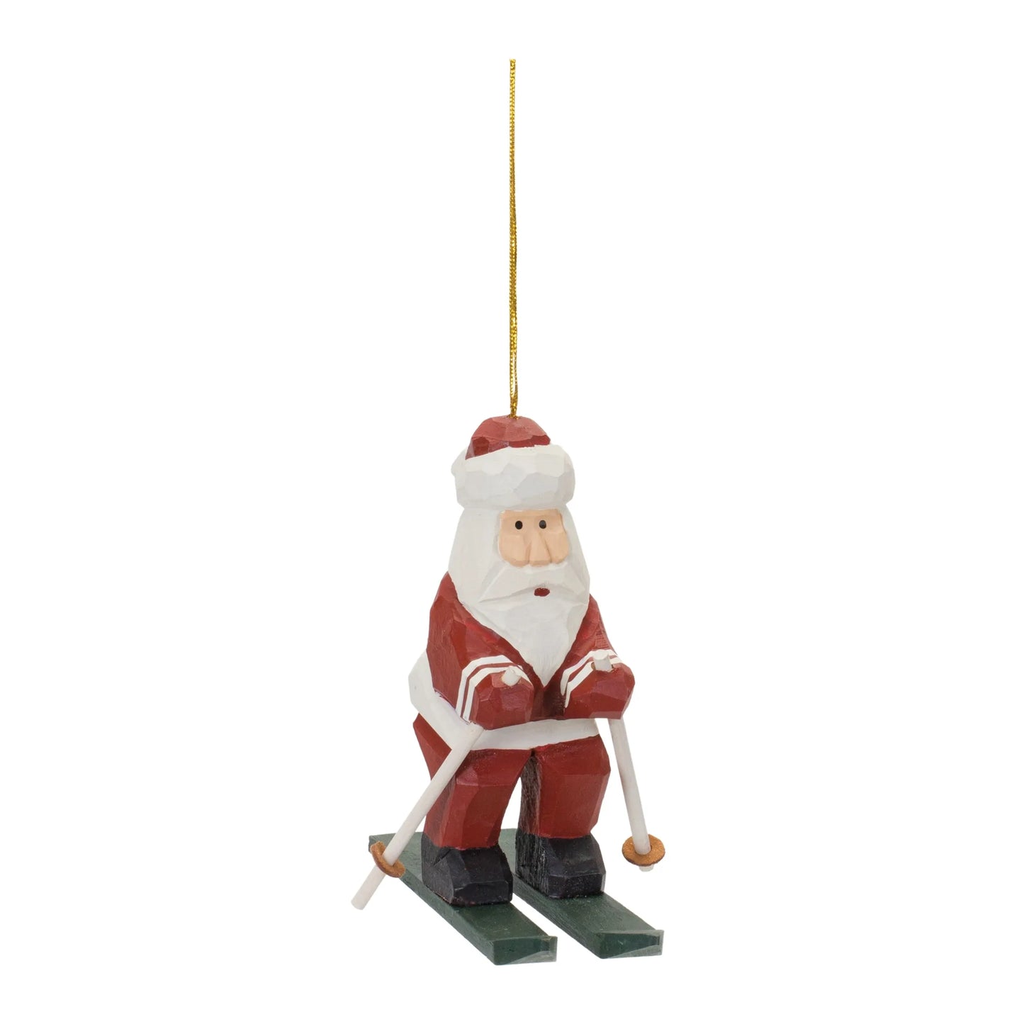 Santa on Skis Ornament