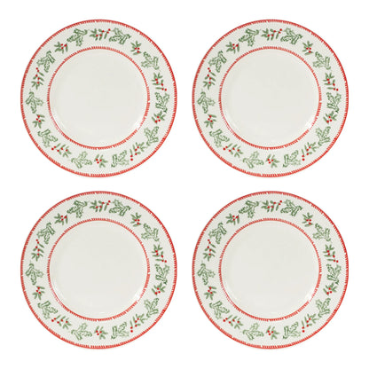 Stoneware Mistletoe Plate