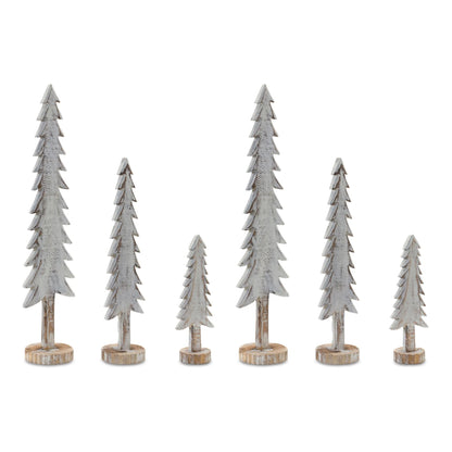Wood Tabletop Pine Tree