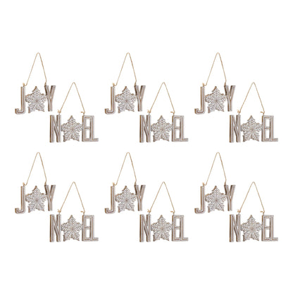 Joy Noel Snowflake Ornament