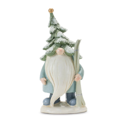 Pine Tree Gnome with Skis and Skates