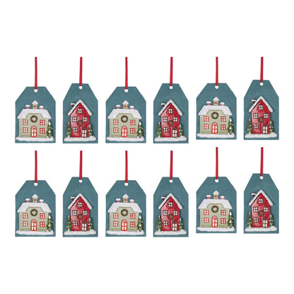 Winter House Tag Ornament