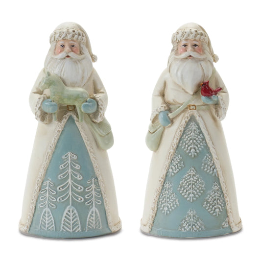 Winter Santa Figurine  - Materials: Resin