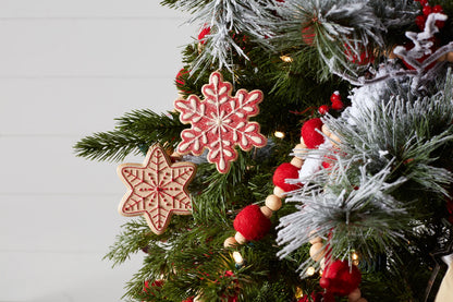 Gingerbread Snowflake Cookie Ornament