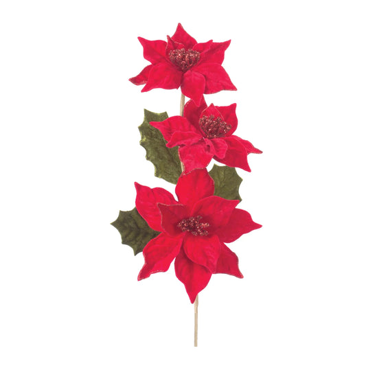 Poinsettia Flower Spray