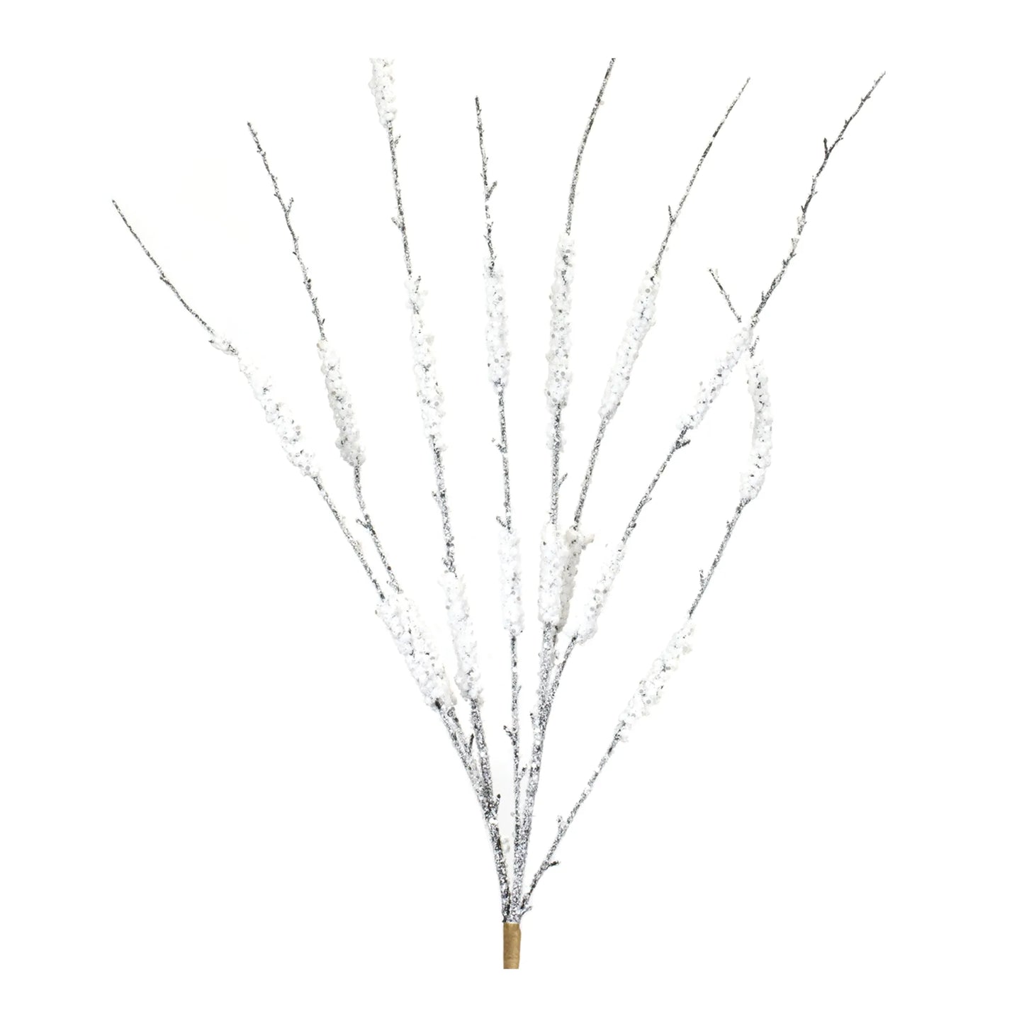 Flocked Tinsel Branch