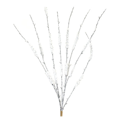 Flocked Tinsel Branch
