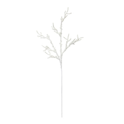 Flocked Ice Branch