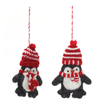 Felt Wool Penguin Ornament