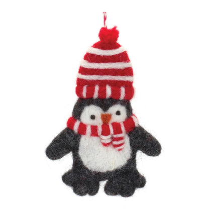Felt Wool Penguin Ornament