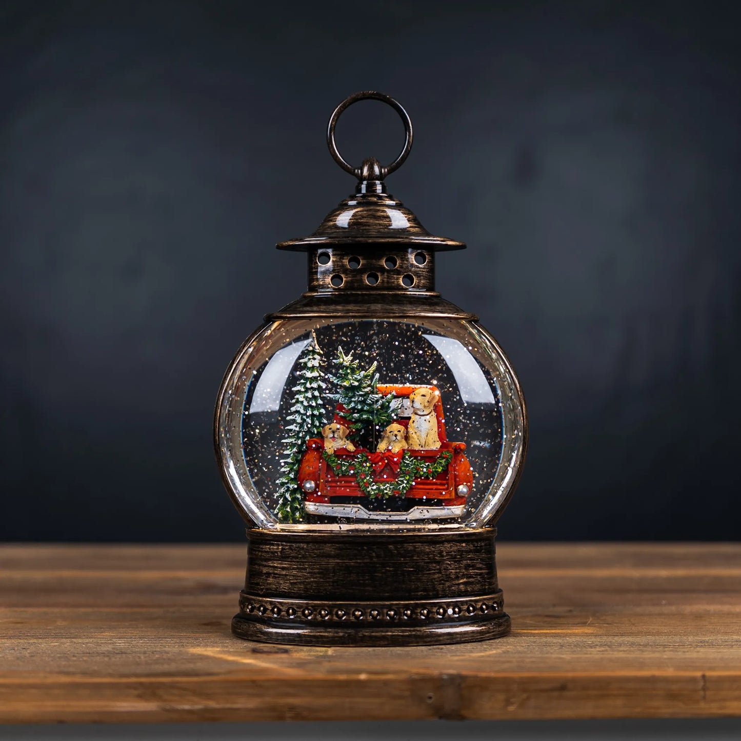 LED Snow Globe with Pickup Truck
