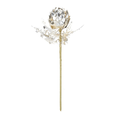 Metallic Artichoke Stem  - Pack Of: Set of 2 | Materials: Polyester | DÃƒÂ©cor  style: Glam