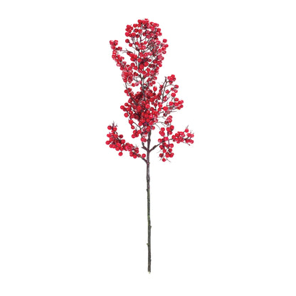 Flocked Berry Spray
