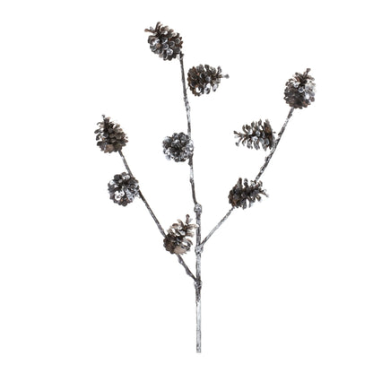 Pine Cone Spray  - Pack Of: Set of 12 | Materials: Plastic | DÃƒÂ©cor  style: Rustic