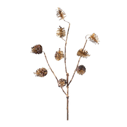 Pine Cone Spray  - Pack Of: Set of 12 | Materials: Plastic | DÃƒÂ©cor  style: Rustic