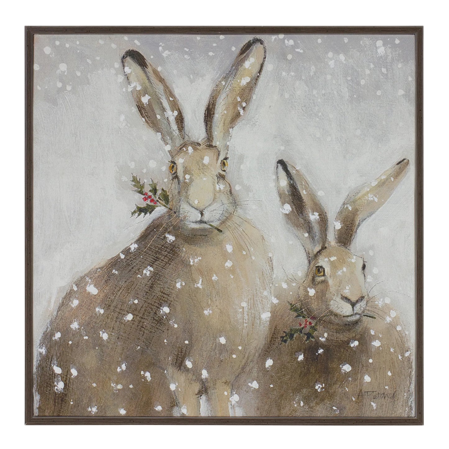 Framed Winter Animal Wall Art