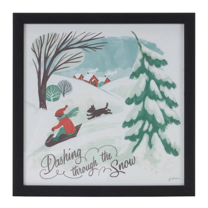 Framed Winter Scene Wall Art