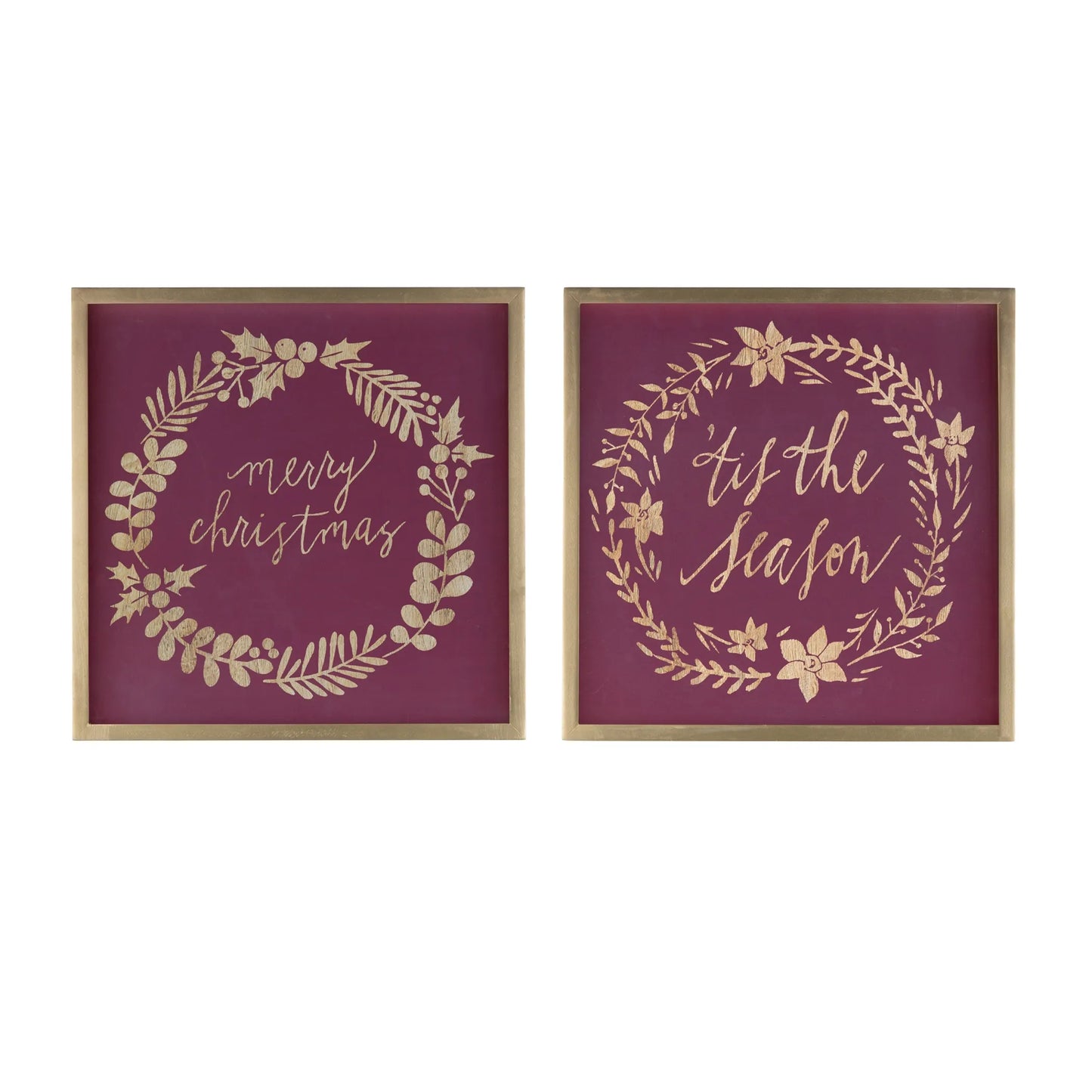 Framed Holiday Sentiment Sign