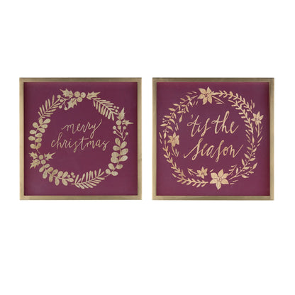 Framed Holiday Sentiment Sign