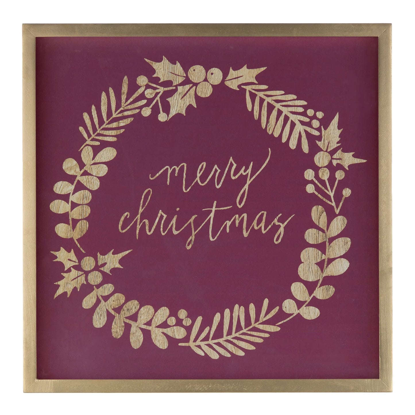 Framed Holiday Sentiment Sign