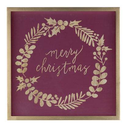 Framed Holiday Sentiment Sign