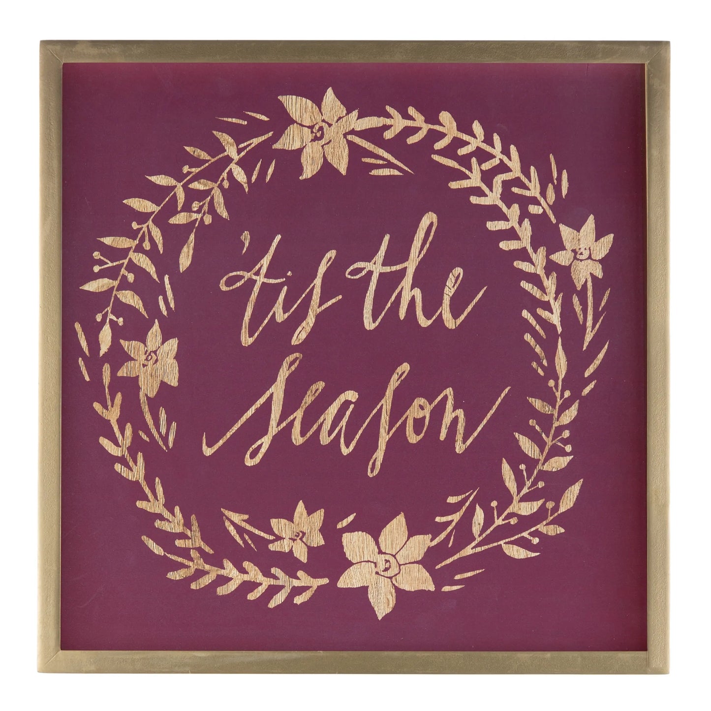 Framed Holiday Sentiment Sign