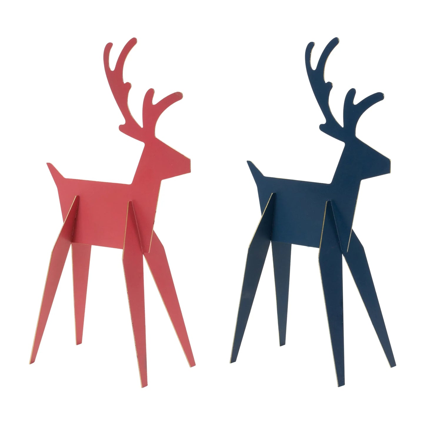 Modern Metal Deer Figurine