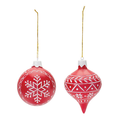 Etched Snowflake Ornament