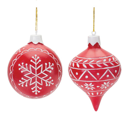 Etched Snowflake Ornament