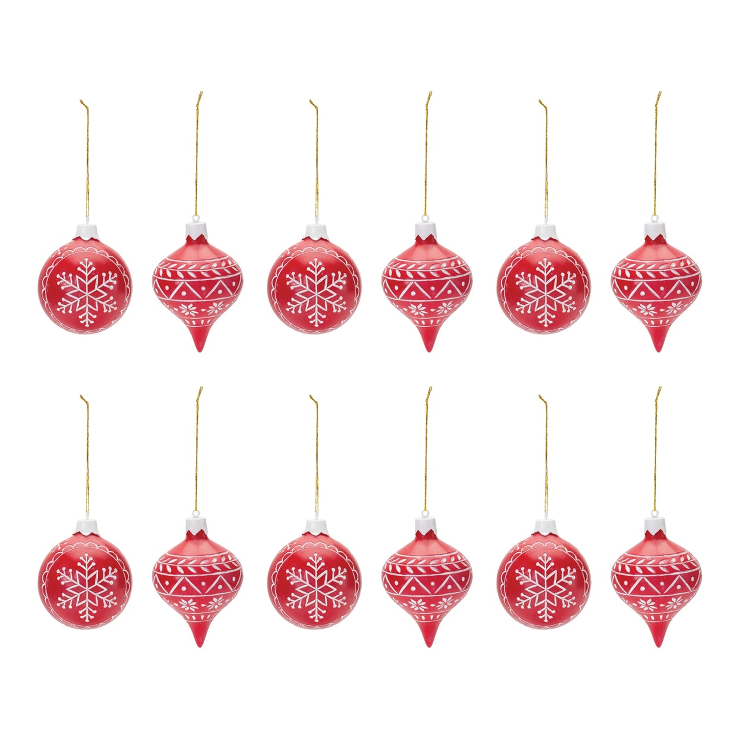 Etched Snowflake Ornament